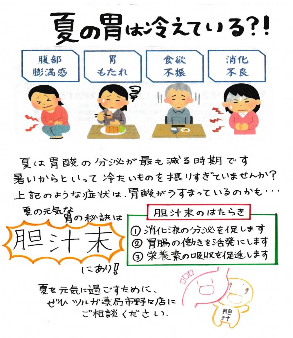 市野々店からの7月お知らせ